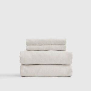 Quince European Linen King Sheet Set